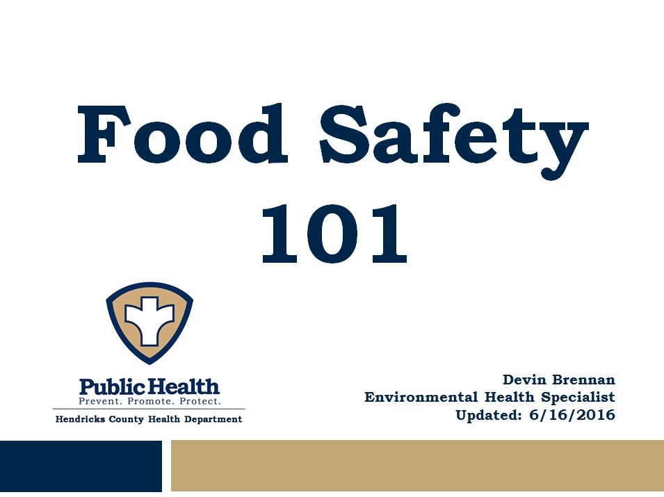 Food Safety 101 Presentation