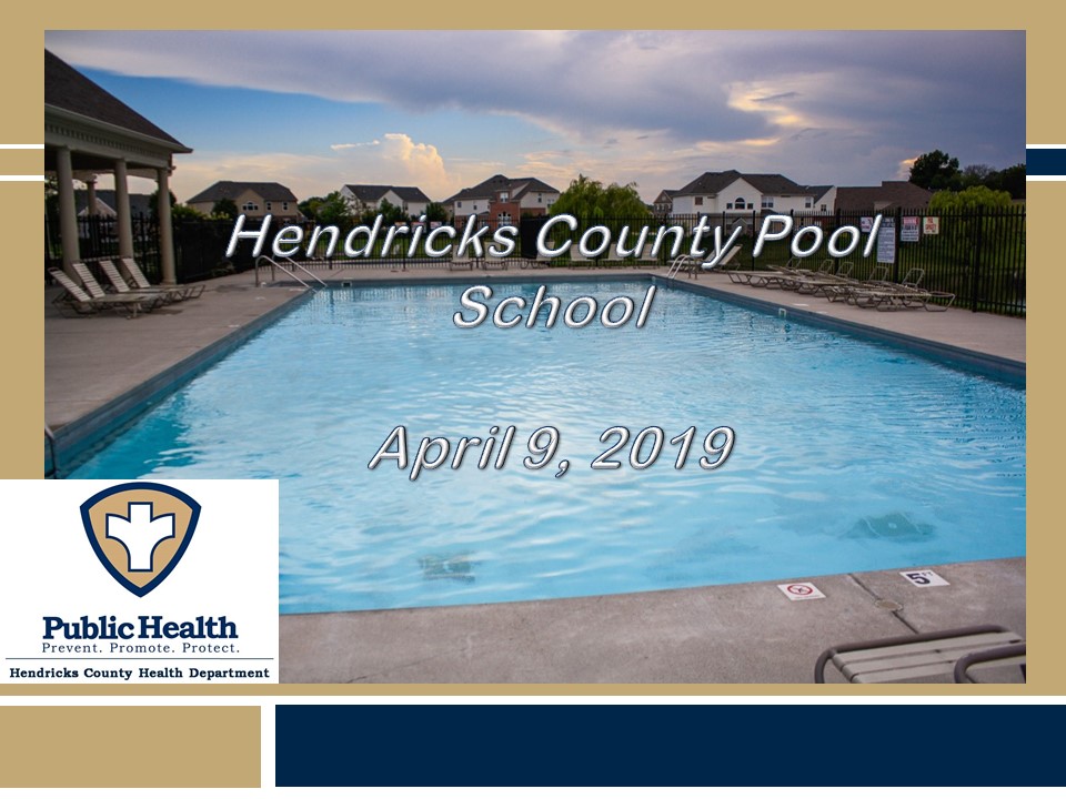 2019 Hendricks County Health Department Pool School